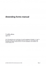 Amending Forms Manual