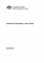 Instrument Templates - User Guide