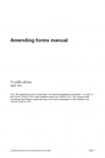 Amending Forms Manual 