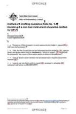 2 - Deciding if a non-tied instrument should be drafted by OPC