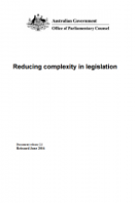 OPC’s Guide to Reducing Complexity in Legislation