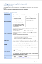 Cover of the Drafting instructions template 9instruments)